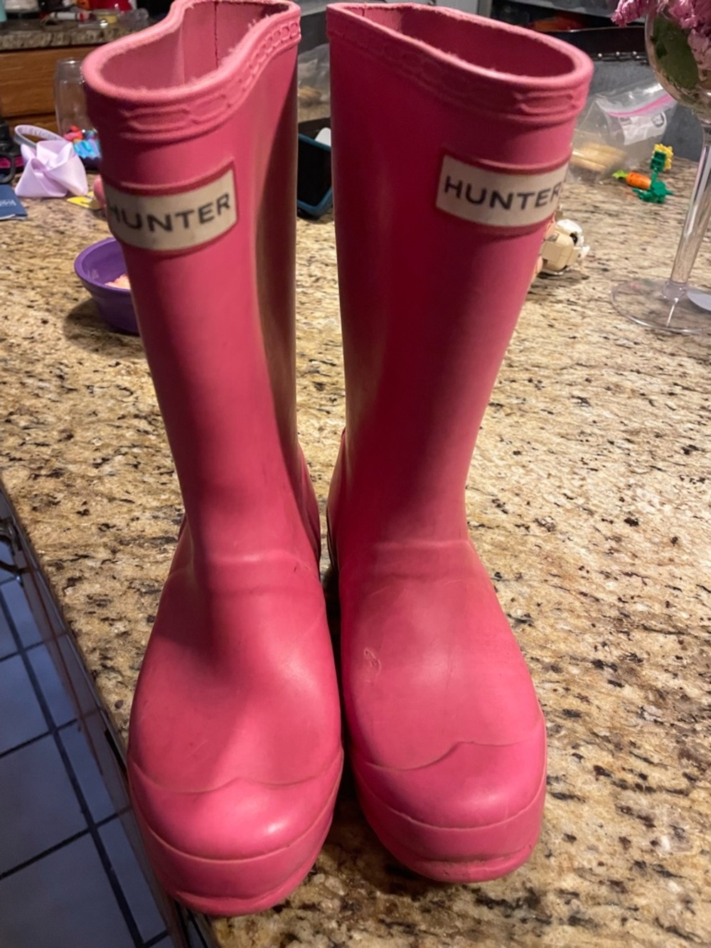 Hunter Hot Pink Classic Tall Rain Boots